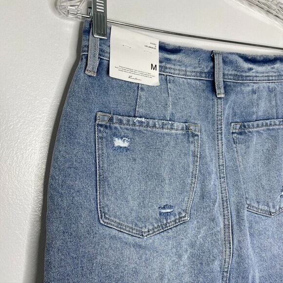 Kancan Button Front High Rise A-Line Skirt Size Medium Women’s NEW - Picture 8 of 11